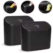 Portable Car Trash Can Hanging Mini Vehicle Garbage Organization With Lid Multifunctional Folding Automotive Garbage Storage Box