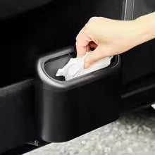 Portable Car Trash Can Hanging Mini Vehicle Garbage Organization With Lid Multifunctional Folding Automotive Garbage Storage Box
