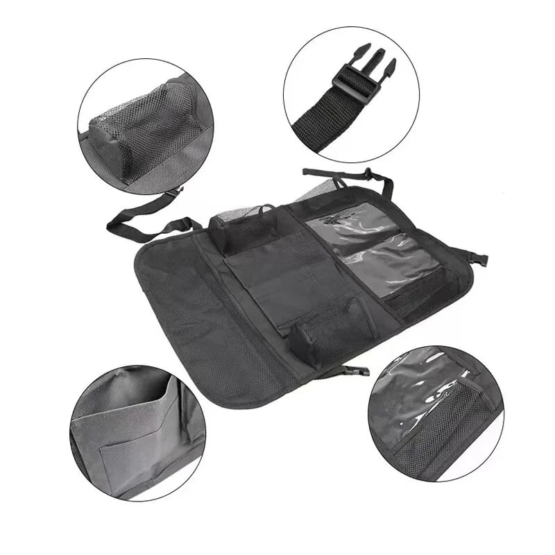 Backseat Buddy — Kids Car Organizer with Tablet Holder & Kick Mat