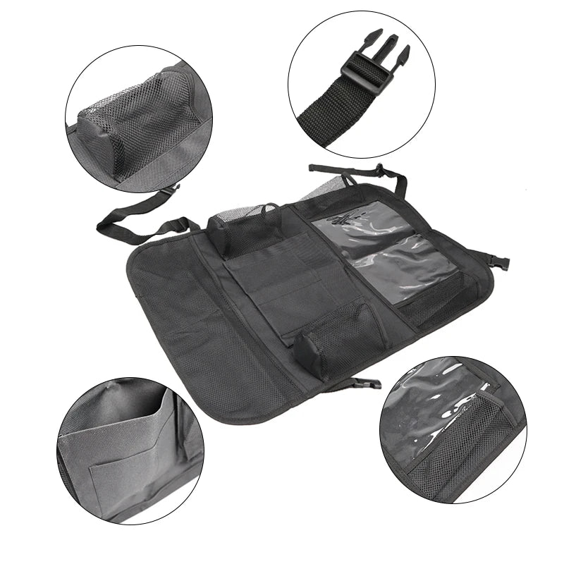 Backseat Buddy Kids Car Organizer — Kickmat, Tablet Holder & Storage All-in-One