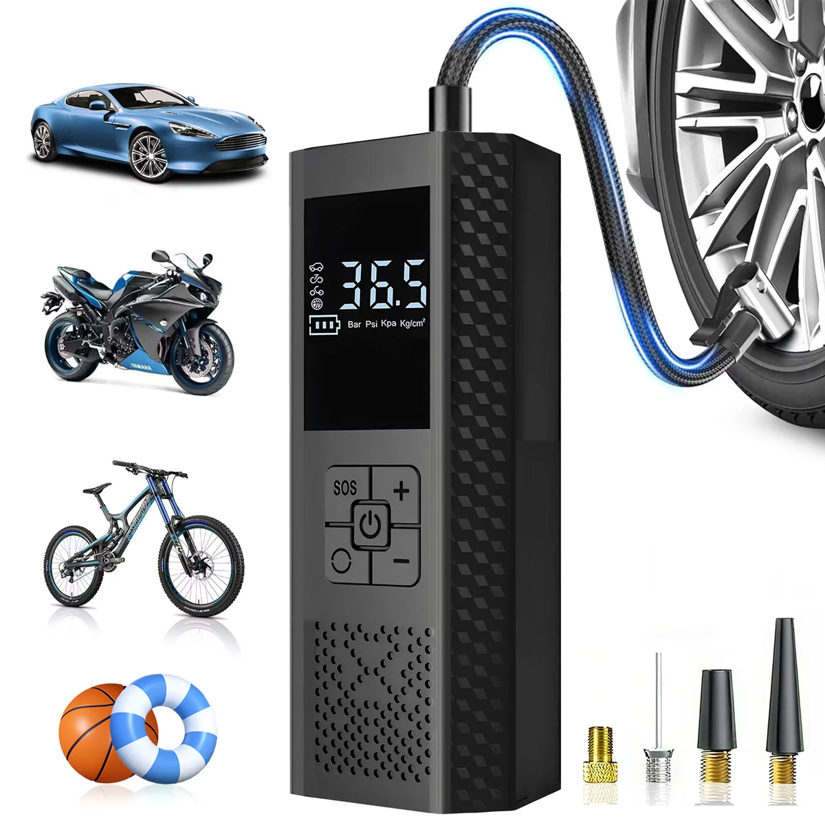 Wireless Car Air Compressor 150PSI Tire Inflator Pump with Digital Gauge