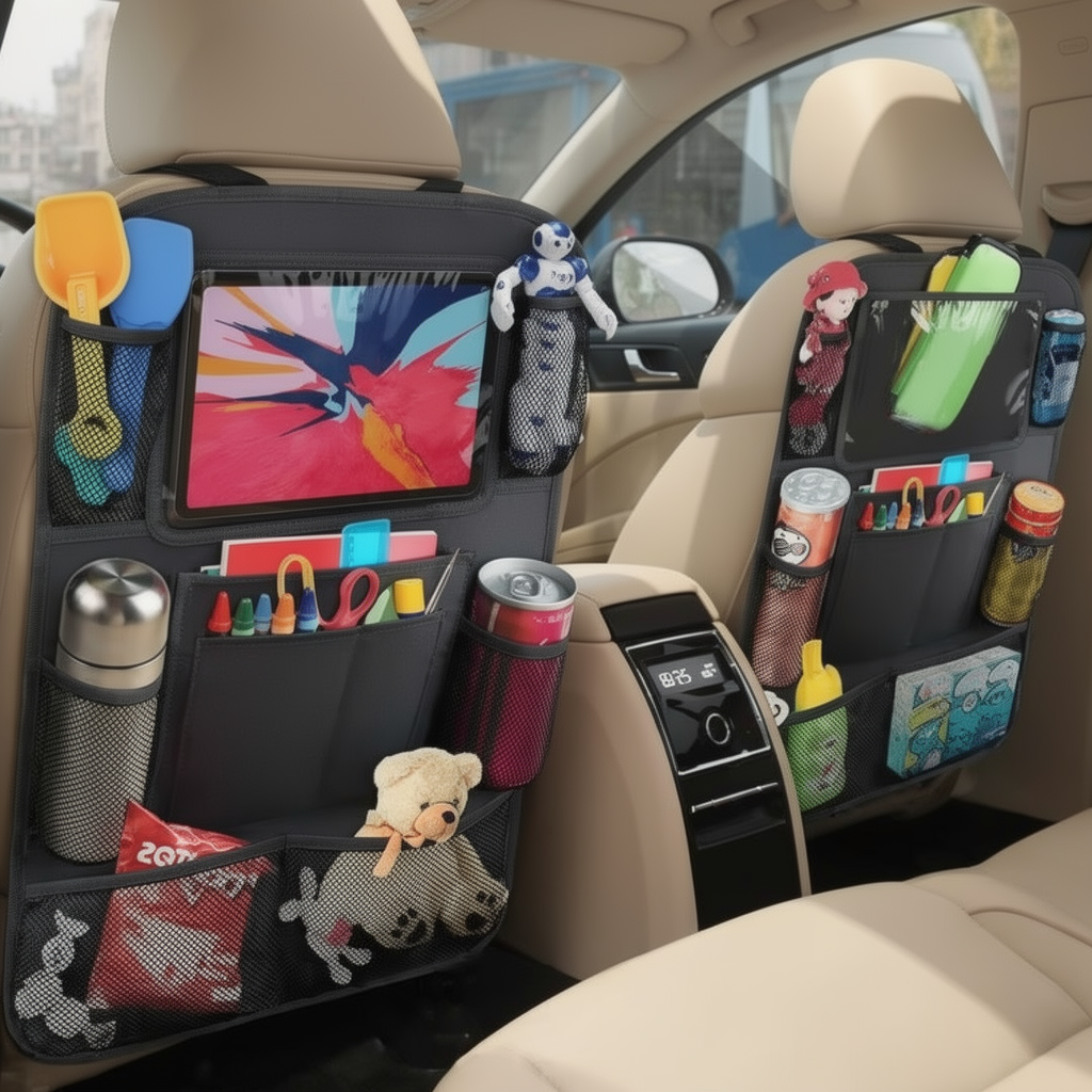 Backseat Buddy — Kids Car Organizer with Tablet Holder & Kick Mat